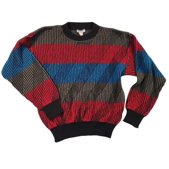 Vintage Repage Men's Sweater Made In Greece Size XL 80s 90s Cosby Grandpa - Picture 1 of 7